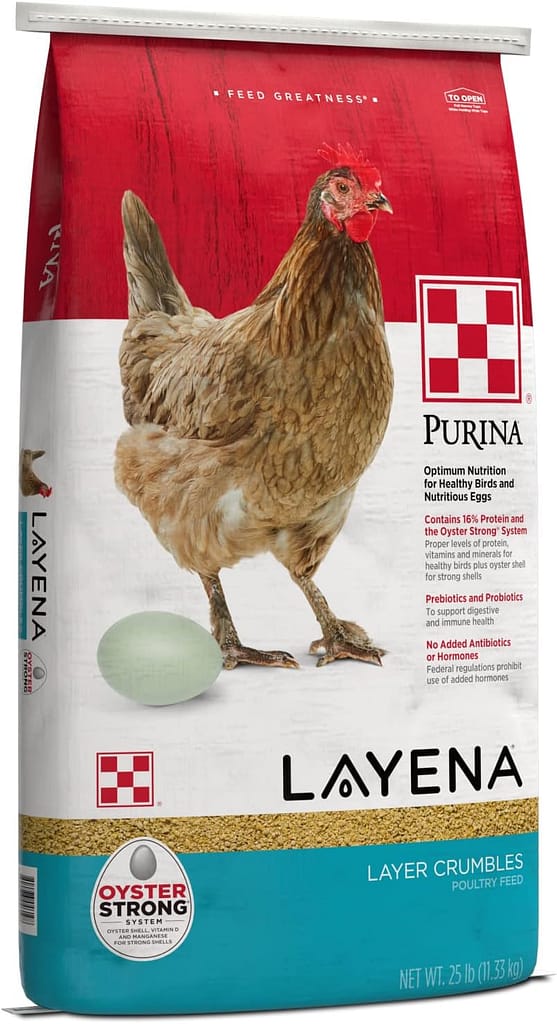 Purina Layena Crumbles, Chicken Feed, Chicken Layer Feed